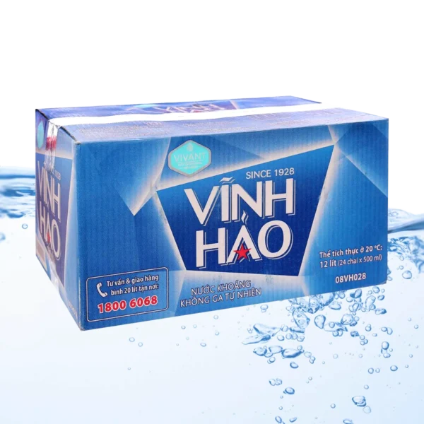 Thùng nước khoáng Vĩnh Hảo 500ml