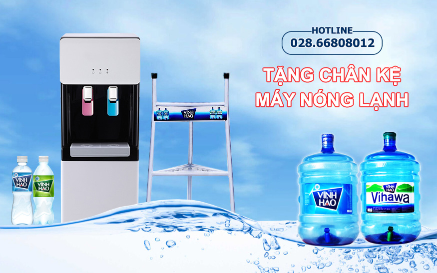 Tặng chân kệ, máy nước nóng lạnh